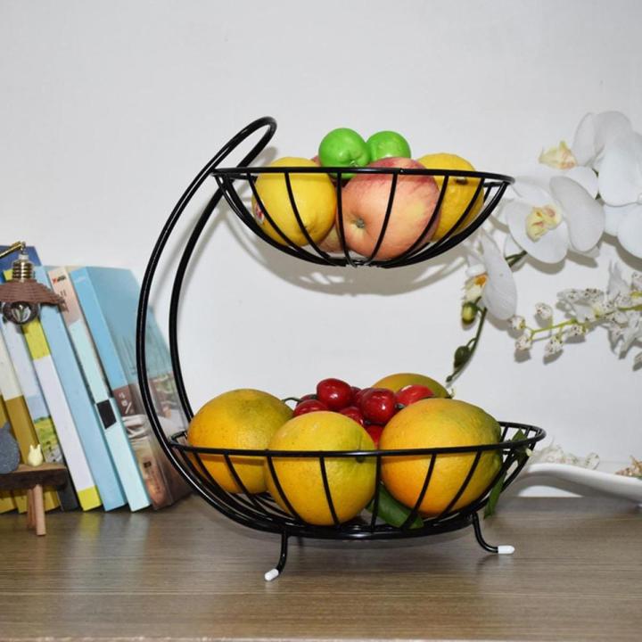 2-Layer Iron Fruit Basket
