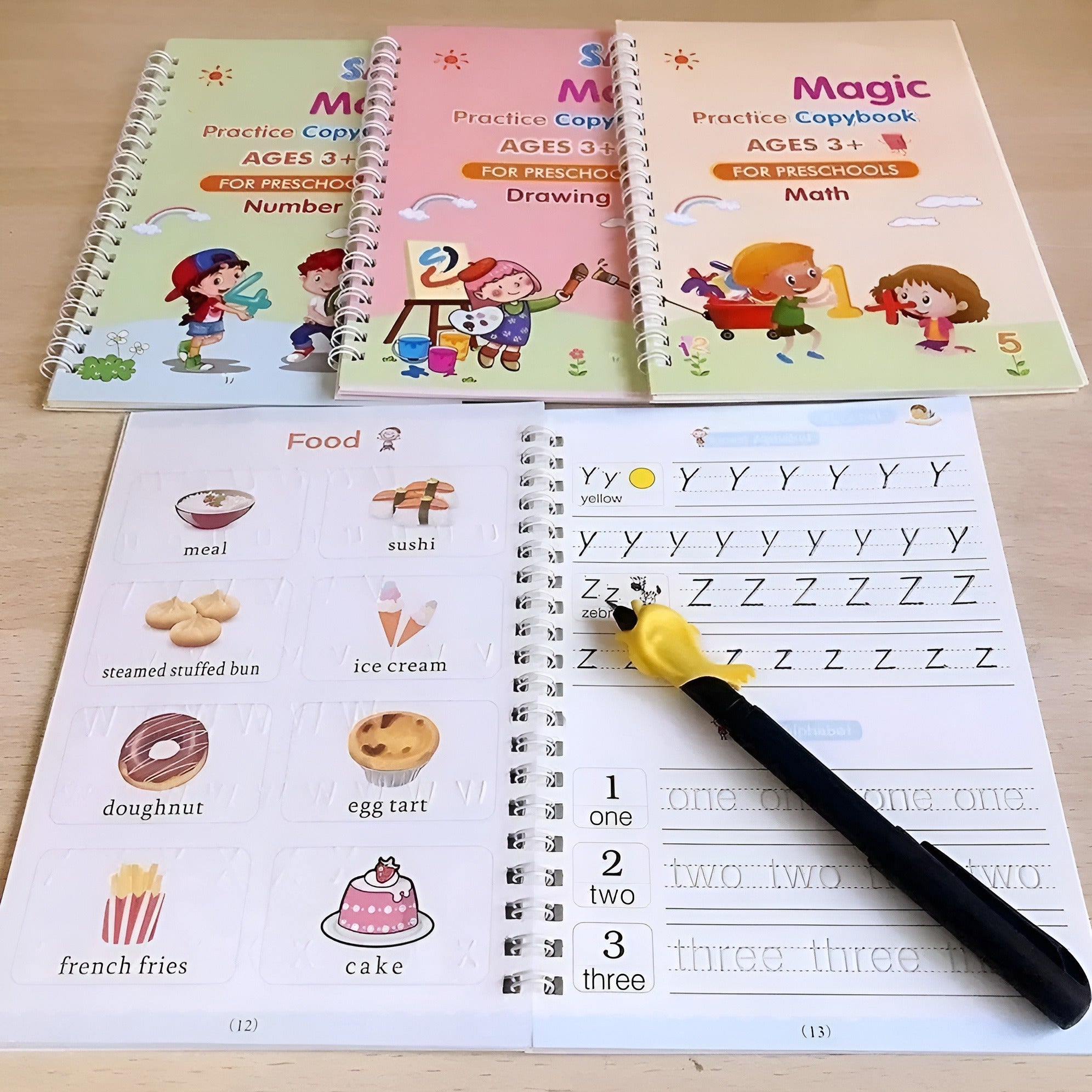 Magic Practice Copybook Set Of 4 Reusable Books