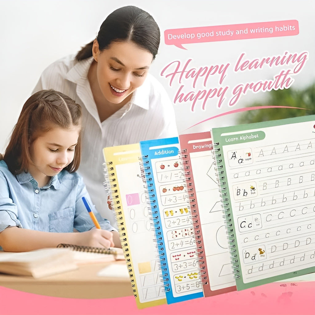 Magic Practice Copybook Set Of 4 Reusable Books