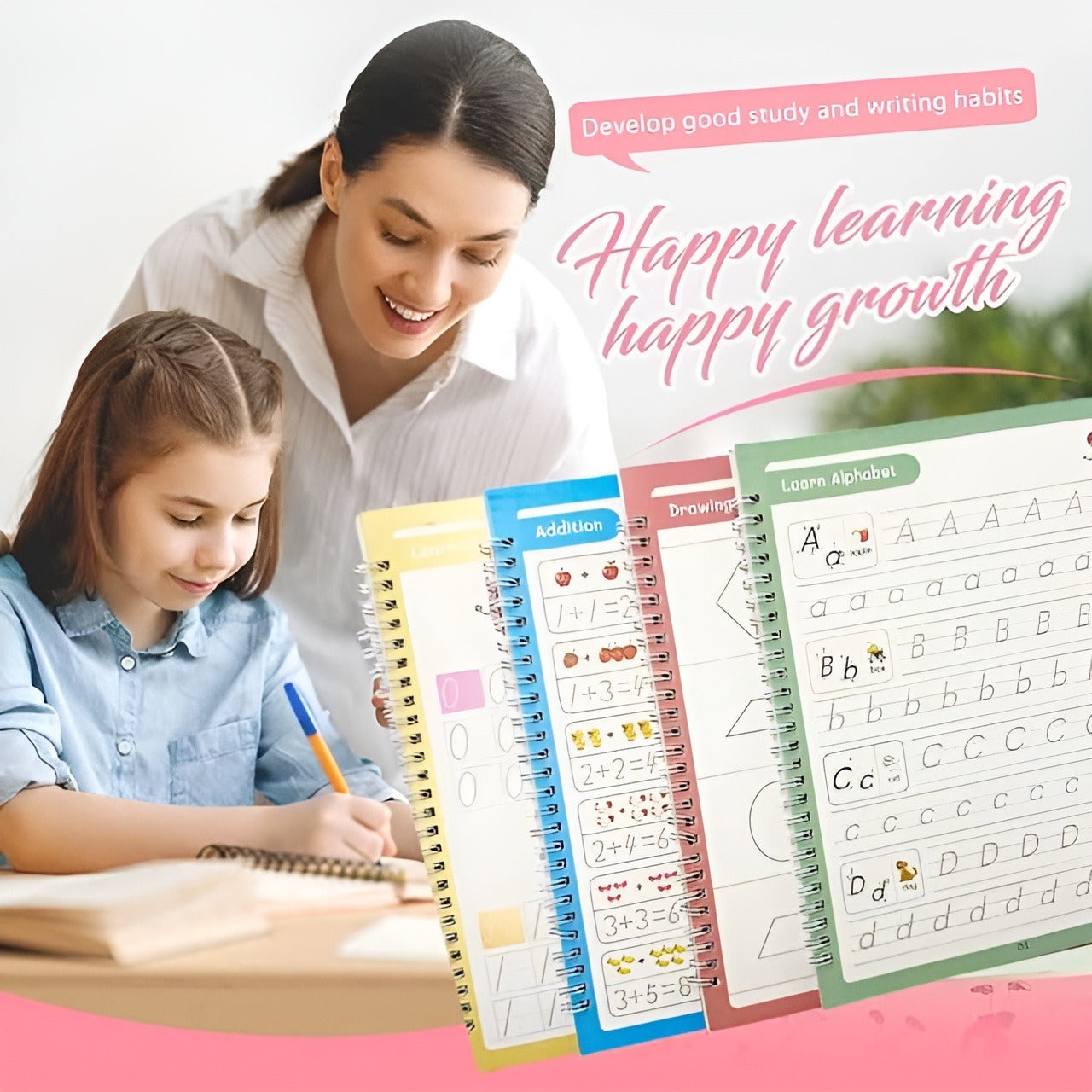 Magic Practice Copybook Set Of 4 Reusable Books