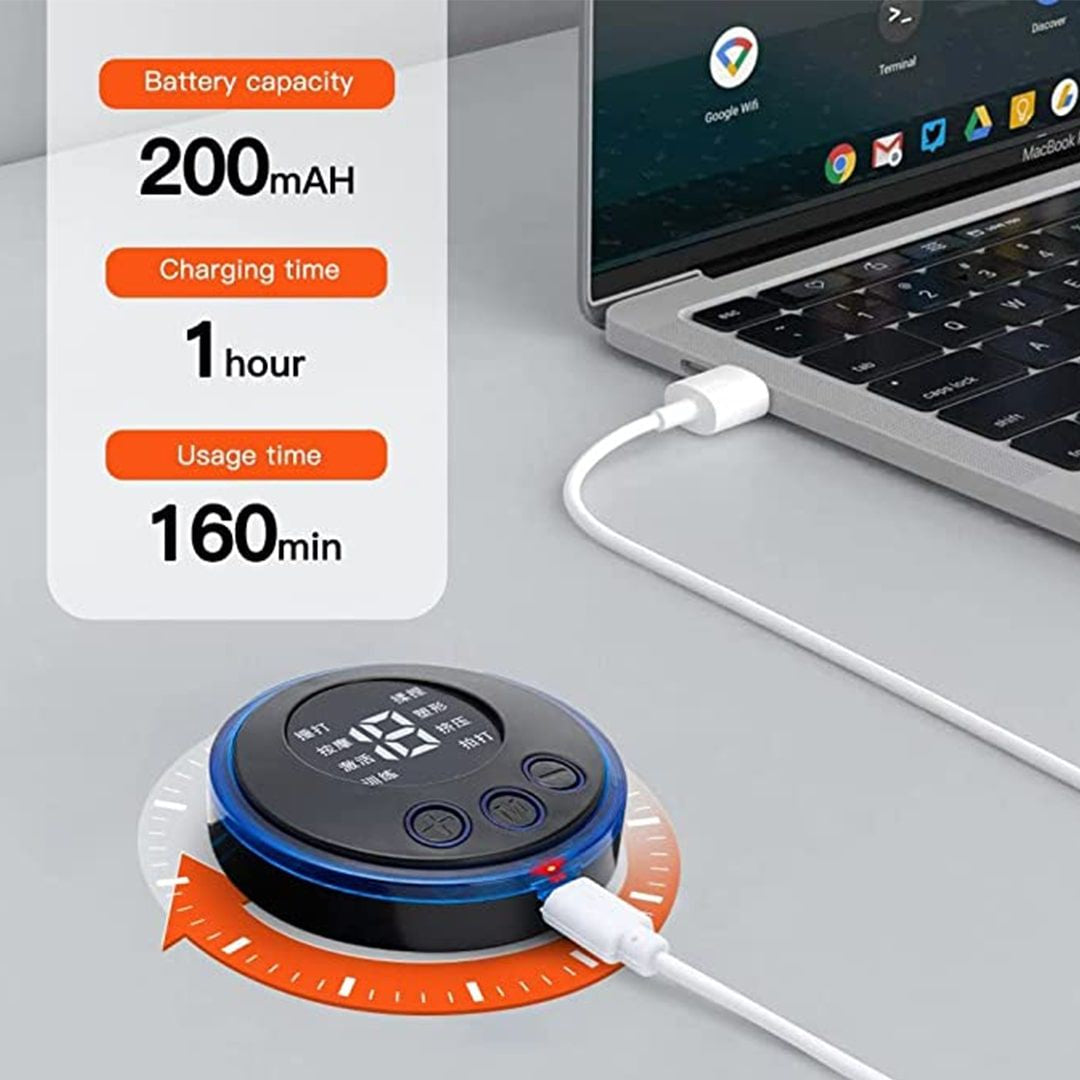 EMS Mini Portable Electric Neck Back & Body Pain Relief Massager Machine