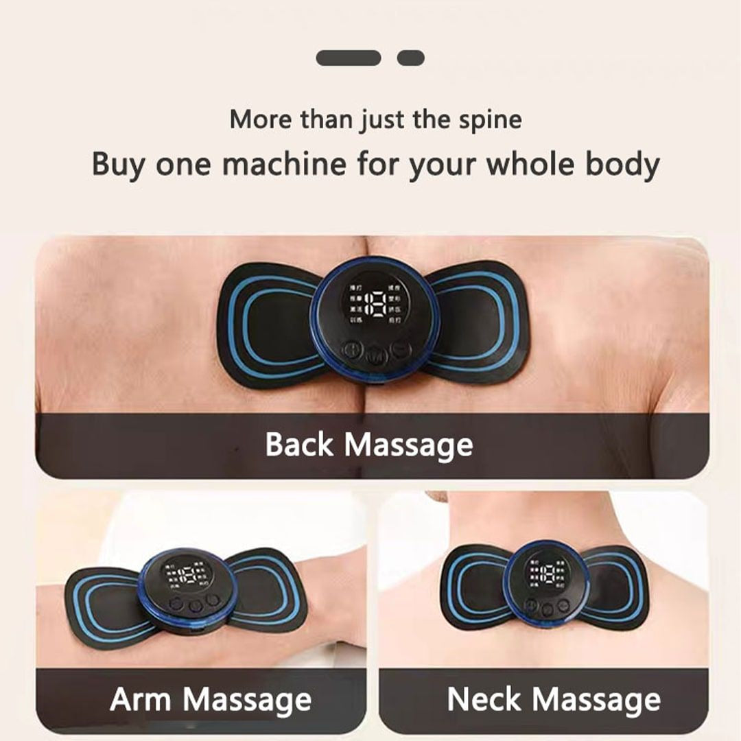 EMS Mini Portable Electric Neck Back & Body Pain Relief Massager Machine