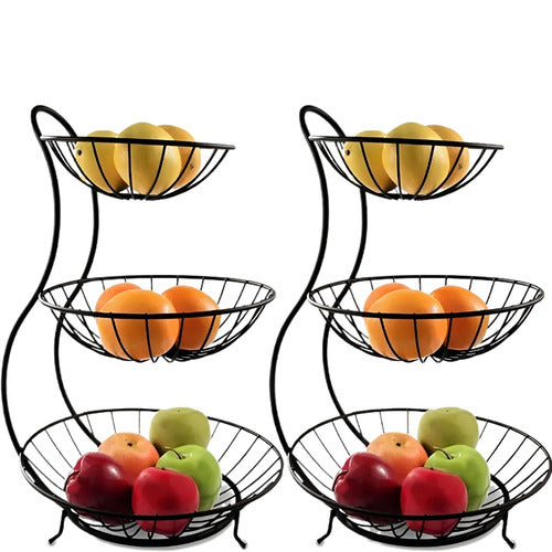 3-Layer Iron Fruit Basket
