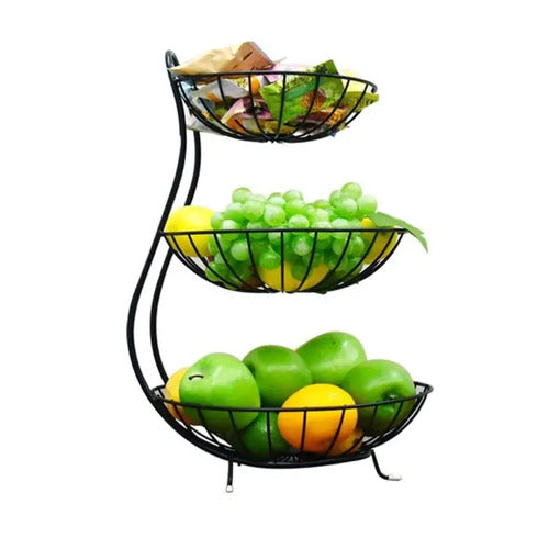 3-Layer Iron Fruit Basket