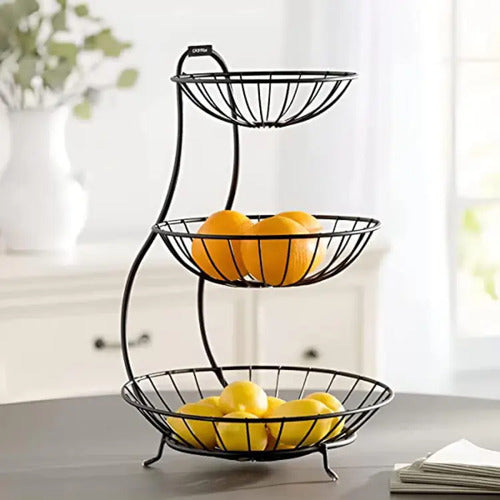 3-Layer Iron Fruit Basket