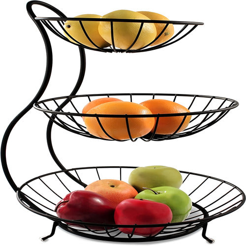 3-Layer Iron Fruit Basket