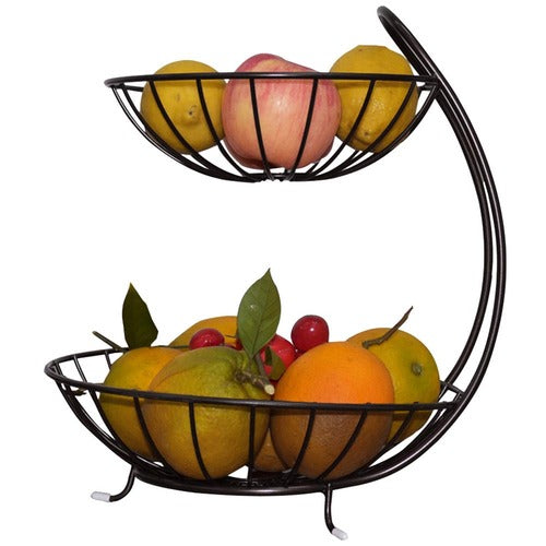 2-Layer Iron Fruit Basket