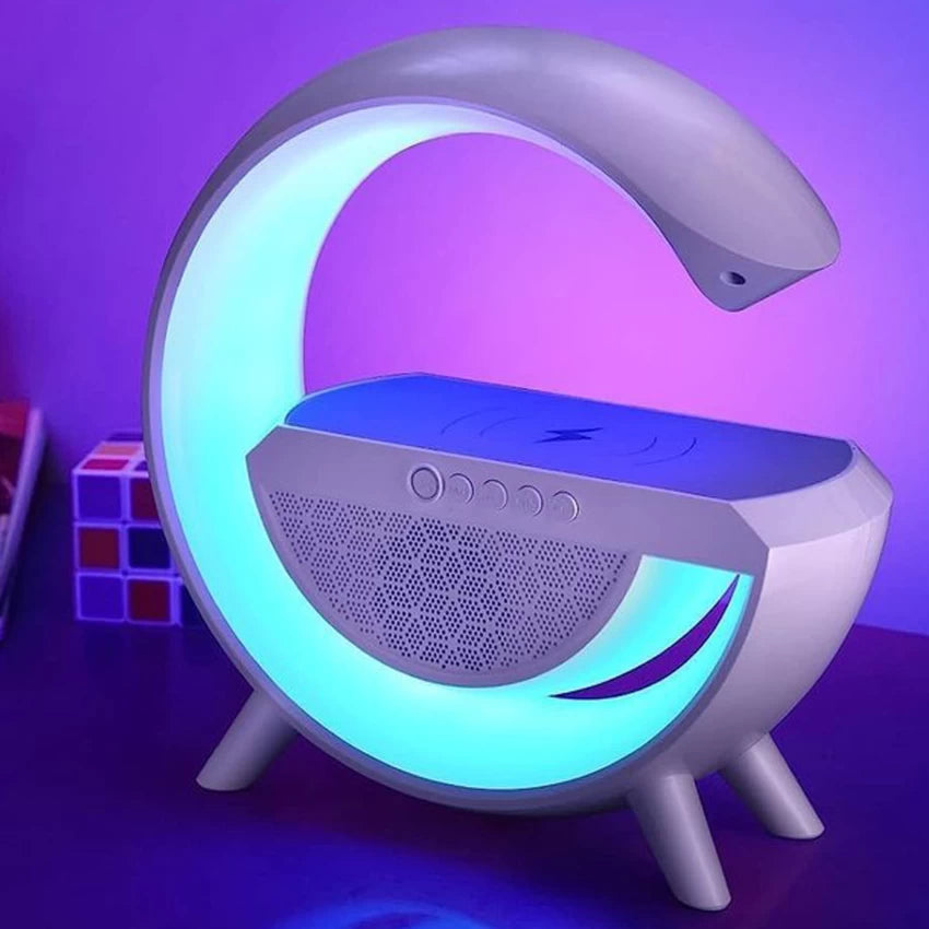 G-Shape LED Wireless Charging Speaker Lamp