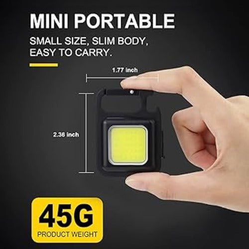 COB Rechargeable Keychain Flashlight