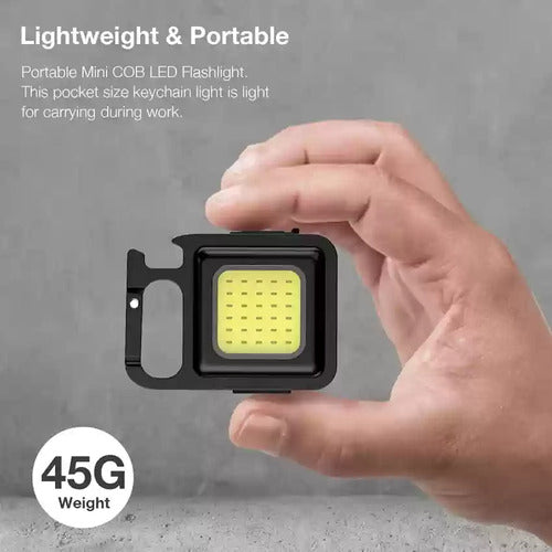 COB Rechargeable Keychain Flashlight