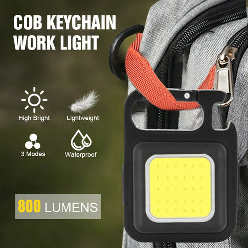 COB Rechargeable Keychain Flashlight