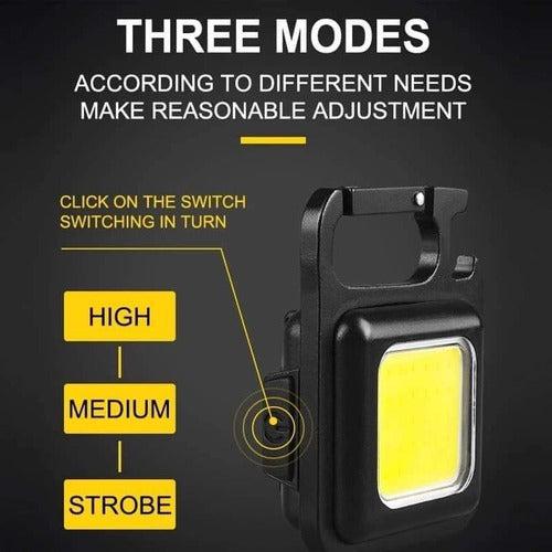 COB Rechargeable Keychain Flashlight