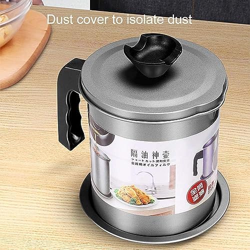 Stainless Steel Kitchen Oil Filter Pot With Tray
